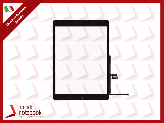 TOUCH SCREEN PER APPLE IPAD 2019 7th GEN. A2197 A2198 A2200 A2232 VETRO NERO