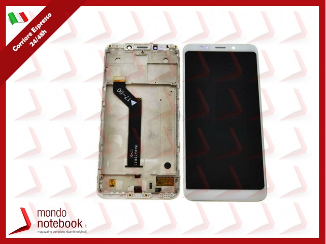 DISPLAY + FRAME LCD PER XIAOMI REDMI 5 PLUS MEE7 MEG7 MET7 TOUCH SCREEN BIANCO