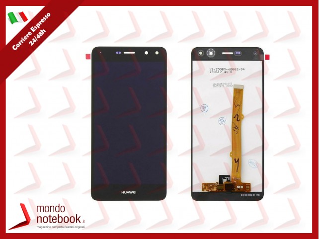 DISPLAY LCD PER HUAWEI NOVA YOUNG Y6 2017 MYA-L11 TOUCH SCREEN VETRO NERO