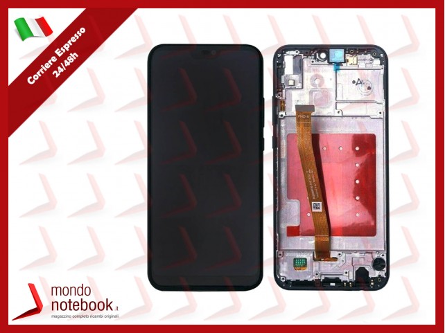 DISPLAY LCD FRAME PER HUAWEI P20 LITE ANE-LX1 TOUCH SCREEN SCHERMO VETRO NERO