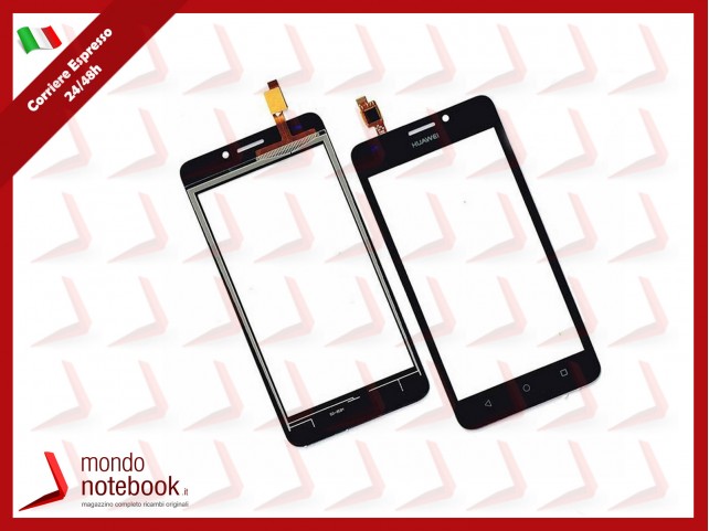 TOUCH SCREEN VETRO PER HUAWEI ASCEND Y635 Y635-L01 L21 RICAMBIO NERO BLACK
