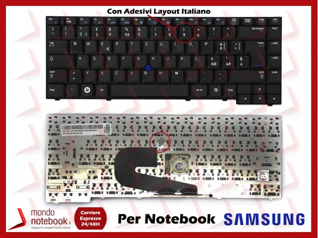 Tastiera Notebook SAMSUNG Aegis 400B NP600B4B Con Adesivi Layout Italiano