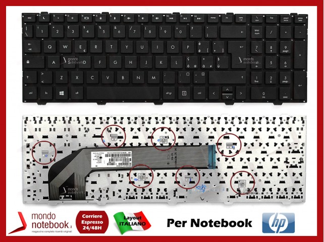 Tastiera Notebook HP ProBook 4540S 4545S (SENZA FRAME) Italiana