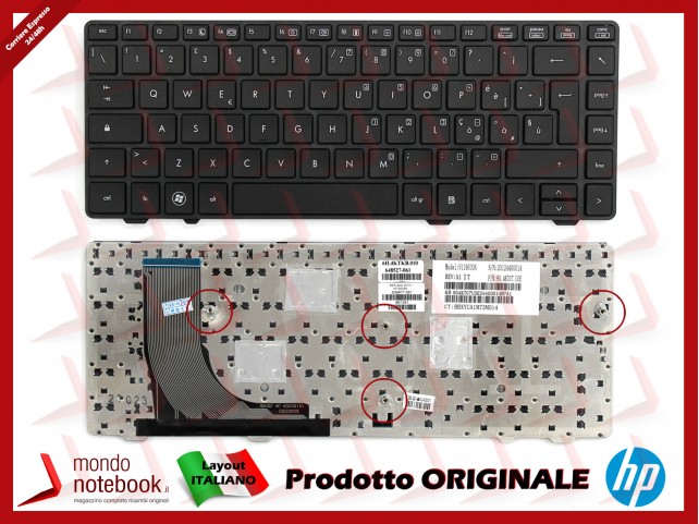 Tastiera Notebook HP ProBook 6360B 6360T (Con Frame) Italiana