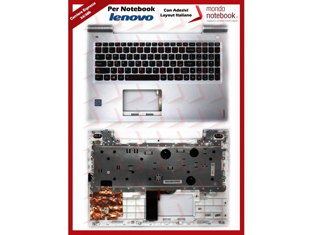 Tastiera con Top Case LENOVO Ideapad 700-15ISK con ADESIVI LAYOUT ITALIANO