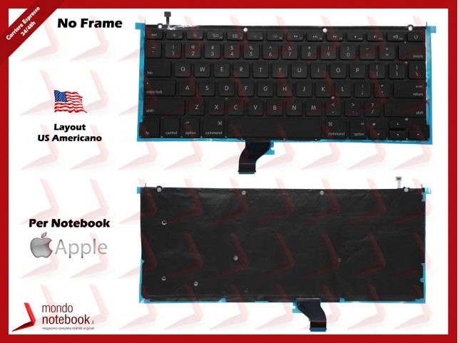 Tastiera Notebook APPLE Macbook Pro Retina 13" A1502 2013 (Retroilluminata) Layout US Americano