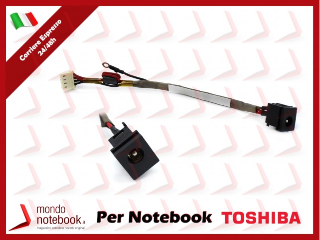 Connettore di Alimentazione DC Power Jack TOSHIBA PJ093 Satellite P90 U400 U405 Portege M800 M805