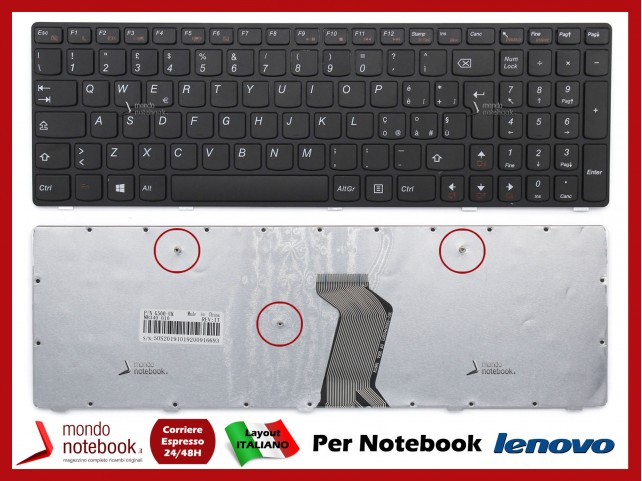 Tastiera Notebook Lenovo G500 G505 G505A G510 G700 G710 Italiana