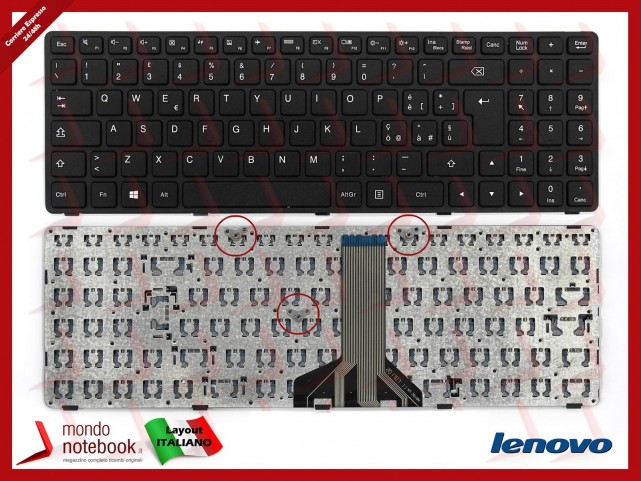Tastiera Notebook Lenovo IdeaPad 100-15IBD B50-50 B50-80S Italiana