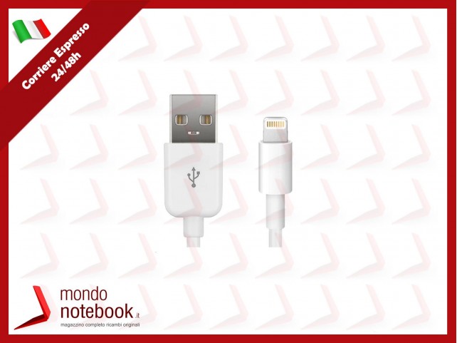 MicroConnect Lightning Cable MFI 1m White 8Pin Lightning - USB A Male