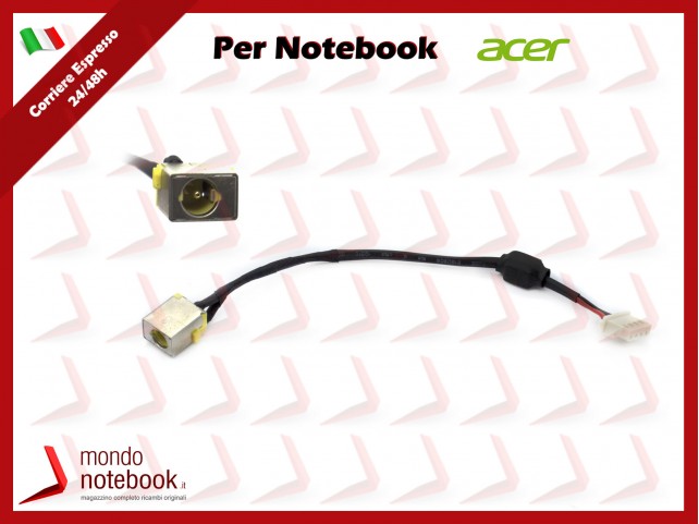 Connettore di Alimentazione DC Power Jack PJ476 ACER Aspire 4250 5349 4739 4349 5349 5349