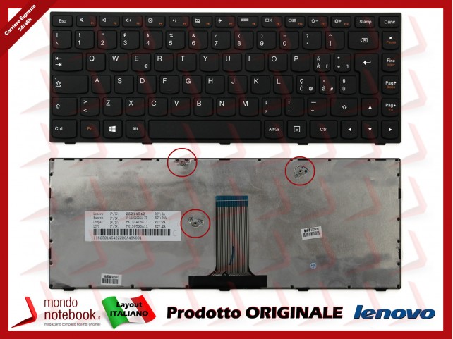 Tastiera Notebook Lenovo IdeaPad Flex 2 14" (NERA) Italiana
