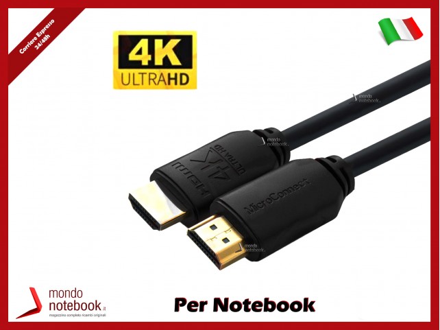 MICROCONNECT CAVO HDMI 2.0 4K 60Hz 18Gb/s - 1M