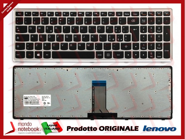 Tastiera Notebook Lenovo IdeaPad U510 (Frame Silver) Italiana