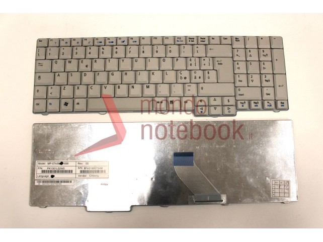 Tastiera Notebook ACER Aspire 7220 7720 7720G 7520G (BIANCA)
