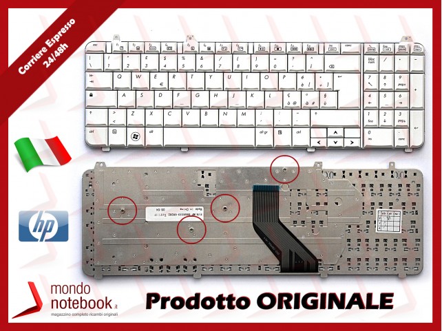 Tastiera Notebook HP DV6-1000 DV6-1100 DV6-1200 DV6-2000 (BIANCA)