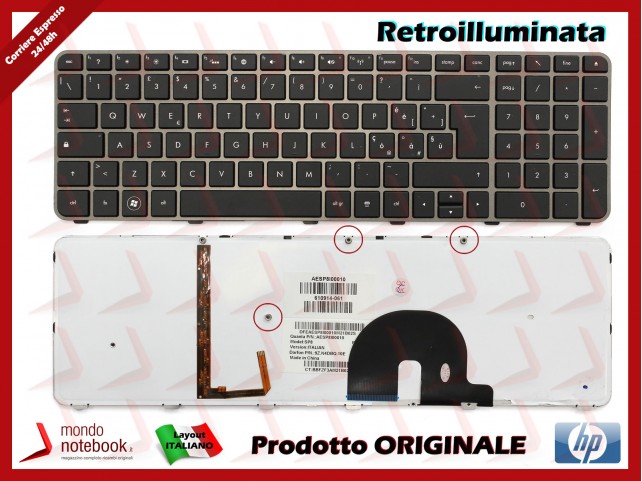 Tastiera Notebook HP Envy 17 (NERA) (RETROILLUMINATA)