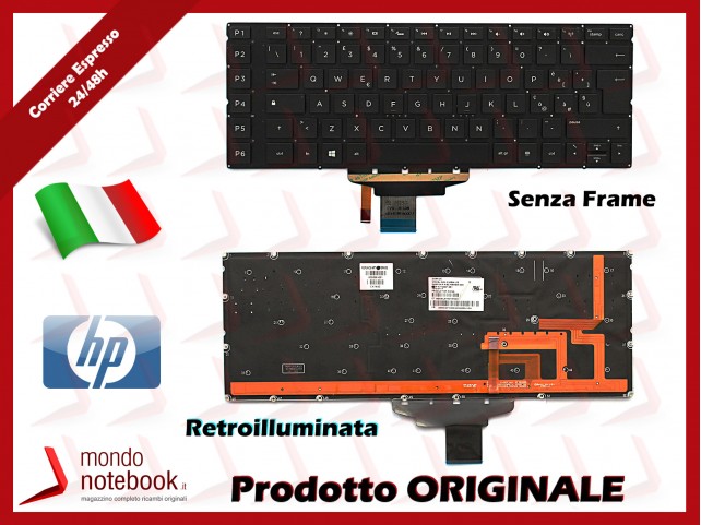 Tastiera Notebook HP Omen 15-5000 (NERA) (SENZA FRAME) (RETROILLUMINATA)
