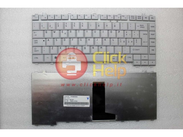 Tastiera Notebook TOSHIBA Satellite A200 M200 L300 L305 A300 (GRIGIO)