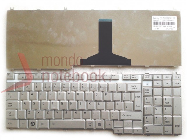 Tastiera Notebook TOSHIBA Satellite P200 (SILVER)