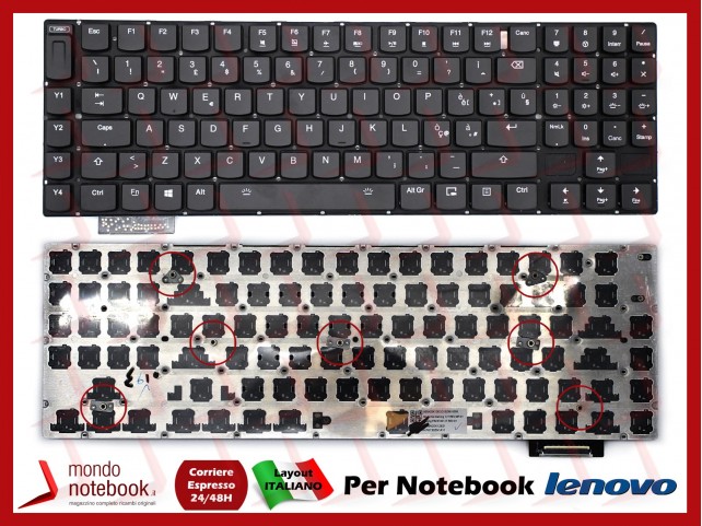 Tastiera Notebook Lenovo IdeaPad Y900-17ISK Y910-17ISK Y920-17IKB (Nera) Retroilluminata