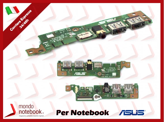 Connettore I/O Audio USB Board ASUS X509B X509D X509DJ X509XA X509XJ X509J X509M X509MA X509U X509UA X509UJ F509B F509D F509DJ 