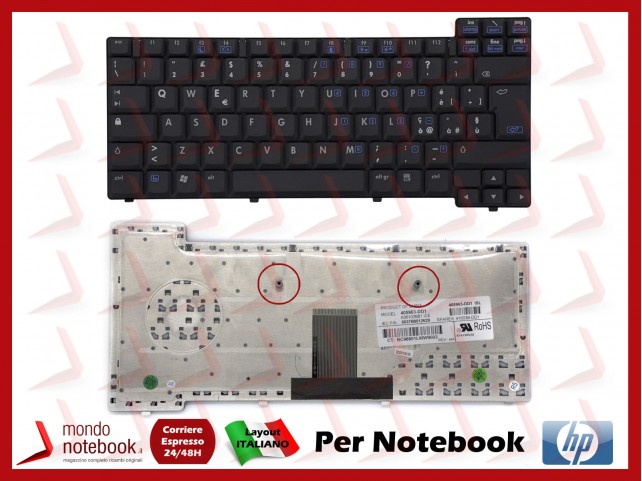 Tastiera Notebook HP NX6310 NX6315 NX6320 NC6320 (NERA) Italiana
