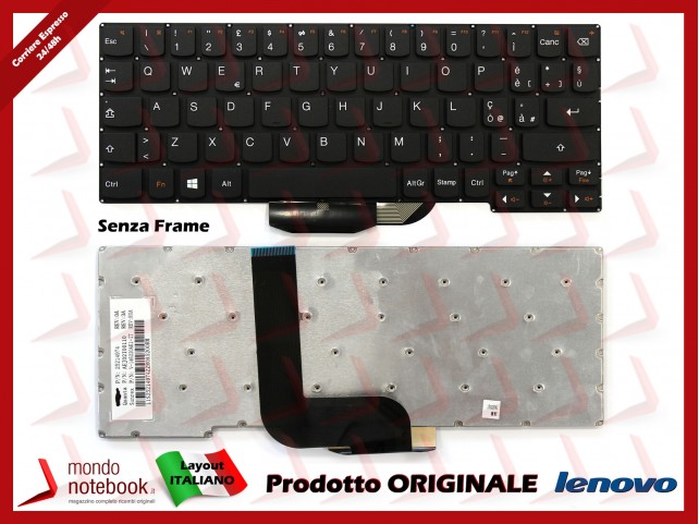 Tastiera Notebook Lenovo Miix 2 10 (Senza Frame)(Nera)