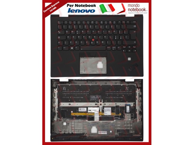 Tastiera con Top Case Lenovo ThinkPad Carbon X1 Layout Italiano (NERA)
