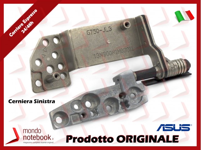 Cerniera Hinge [SX] ASUS ROG G750J G750JH G750JM G750JS G750JW G750JX G750JY G750JZ [LATO SINISTRO] 