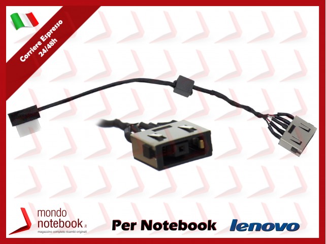 Connettore di Alimentazione DC Power Jack PJ911 LENOVO IdeaPad G70 G70-35 G70-70 G70-80 Z70-70 Z70-80 [13,5cm]