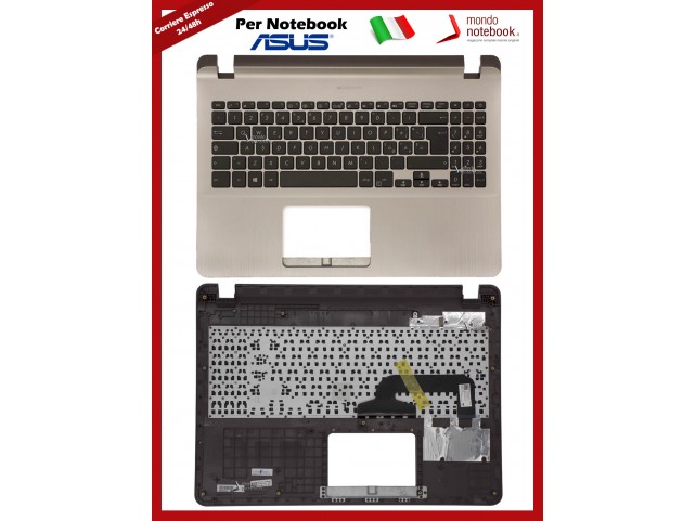 Tastiera con Top Case ASUS X507UF F507UF X507UA F507UA X507MA (Icicle Gold) Italiana