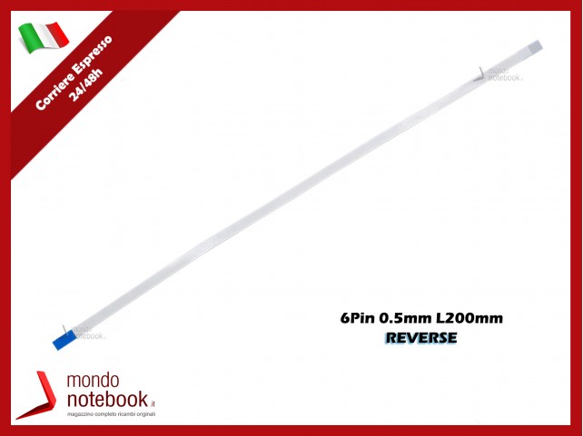 Cavo Flat Cable FFC 6P 0.5mm L200mm Reverse Asus K53 K54 K56 P53 S550C F552EP
