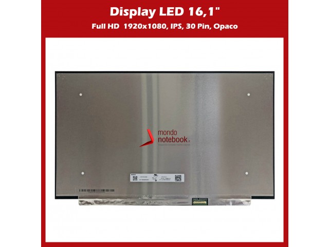 Display LCD 16,1" (1920x1080) IPS FHD SLIM 30 Pin DX