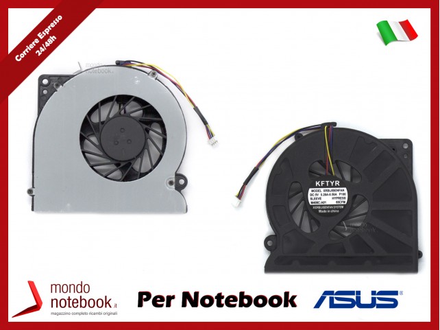 Ventola Fan CPU ASUS K62 K52 P52 N61 N61V N61W N61J N61JV N61JQ N61VG K72D K72DR A52J