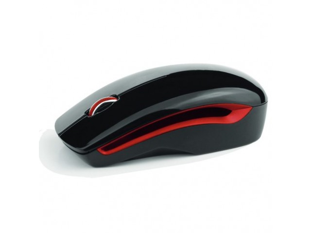 MOUSE ATLANTIS OFFICE P009-M7061-G WIRELESS USB OTTICO 3 TASTI 1.200DPI MINI RICEVITORE NANO NERO