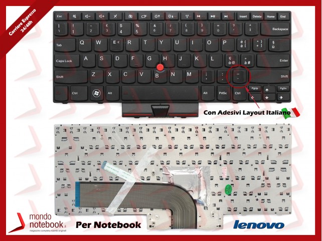 Tastiera Notebook Lenovo ThinkPad Edge 14/15 con Adesivi Layout ITA
