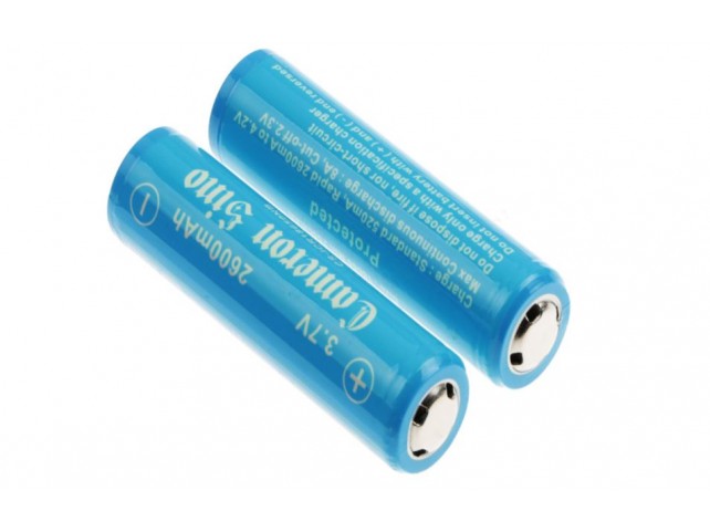 Batteria 18650 3.7V 2600mAh 9,62Wh (2pz)