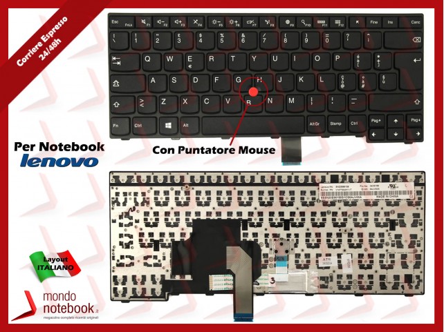 Tastiera Notebook Lenovo ThinkPad Edge E450 E450c E455 E460 E465 Italiana