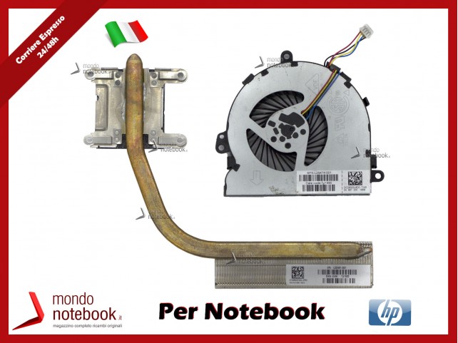 Dissipatore e Ventola Heatsink Fan CPU HP 15-DA 15-DB