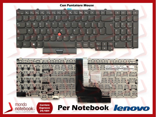 Tastiera Notebook Lenovo ThinkPad P50 P51 P70 P71 Con Puntatore Mouse