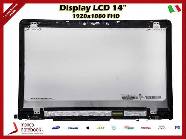 Display LCD con Touch Screen HP Pavilion X360 14-BA 14M-BA (Versione FHD)