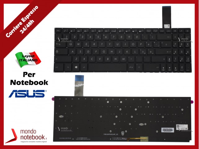 Tastiera Notebook ASUS X570 X570 X570U X570UD X570Z X570ZD X570D X570DD  RETROILLMUNIATA