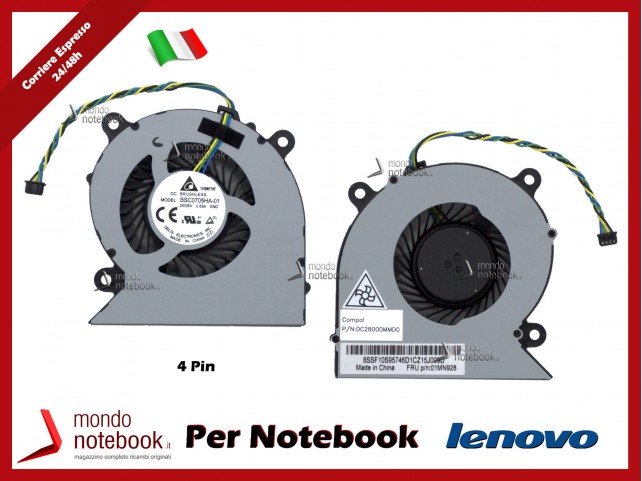 Ventola Fan CPU LENOVO All-in-One AIO A340-22 A340-24 V30A-22 V540-24 3-24IIL5 3-22IIL5
