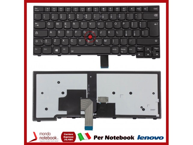 Tastiera Notebook Lenovo ThinkPad T440 T440P Retroilluminata con Trackpoint