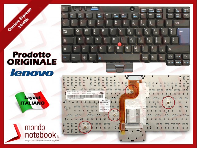 Tastiera Notebook Lenovo ThinkPad X200 X200S X200si X201si X201i X200t VEDI DESCRIZIONE