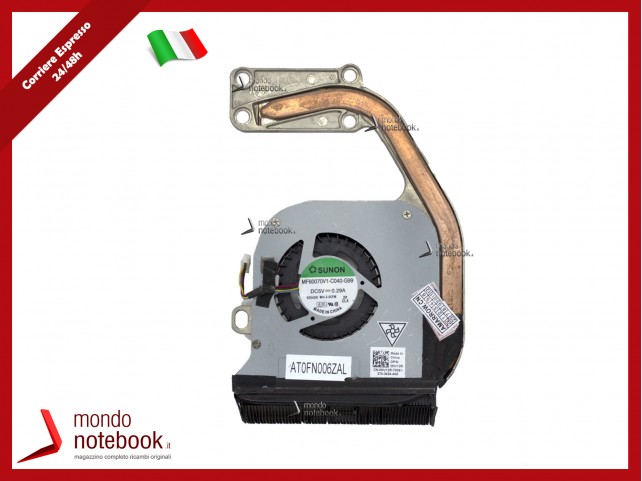 Dissipatore e Ventola Heatsink Fan CPU DELL Latitude E6320 - (Rigenerato)