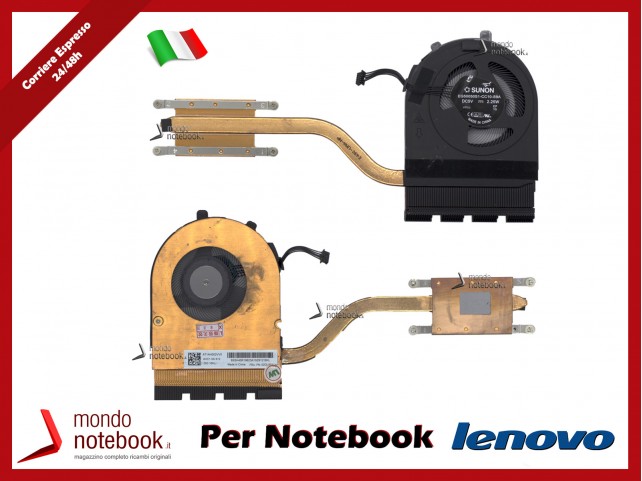 Dissipatore e Ventola Heatsink Fan CPU Lenovo ThinkPad E490 E590