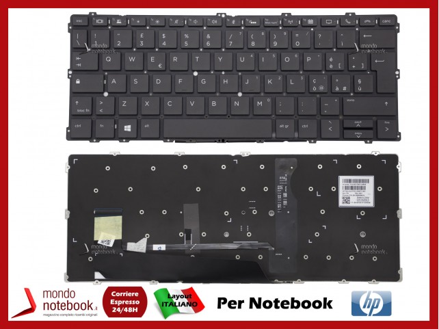 Tastiera Notebook HP Elitebook X360 1030 G3 (Nera) Retroilluminata - Italiana