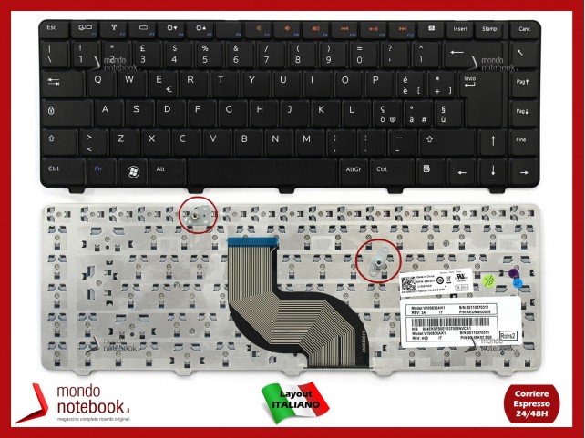 Tastiera Notebook DELL Inspiron 14V 14R 15 N4030 N4010 N4020 (NERA)